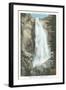 Bridal Veil Falls, Yosemite National Park, California-null-Framed Art Print