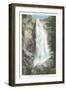 Bridal Veil Falls, Yosemite National Park, California-null-Framed Art Print