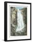 Bridal Veil Falls, Yosemite National Park, California-null-Framed Art Print