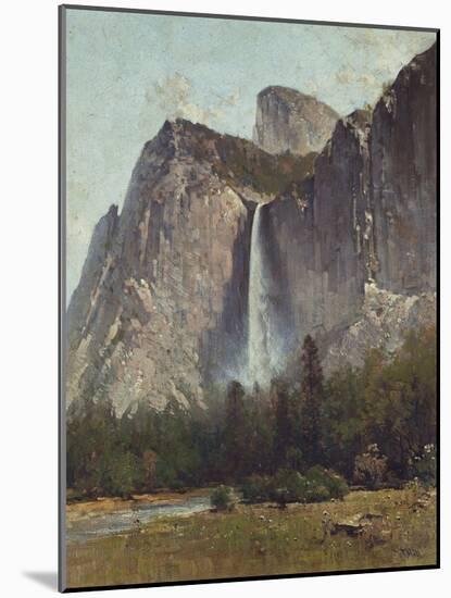 Bridal Veil Falls - Yosemite Valley-Thomas Hill-Mounted Giclee Print