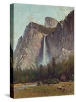 Bridal Veil Falls - Yosemite Valley-Thomas Hill-Stretched Canvas