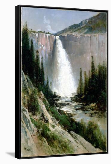 Bridal Veil Falls, Yosemite-Thomas Hill-Framed Stretched Canvas