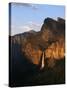 Bridalveil Fall with Cathedral Rocks, Yosemite National Park, California, USA-Adam Jones-Stretched Canvas