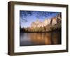 Bridalveil Fall with Cathedral Rocks, Yosemite National Park, California, USA-Adam Jones-Framed Photographic Print