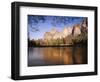 Bridalveil Fall with Cathedral Rocks, Yosemite National Park, California, USA-Adam Jones-Framed Photographic Print