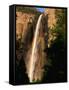 Bridalveil Fall, Yosemite National Park, California, USA-David Tomlinson-Framed Stretched Canvas