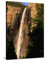 Bridalveil Fall, Yosemite National Park, California, USA-David Tomlinson-Stretched Canvas