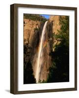 Bridalveil Fall, Yosemite National Park, California, USA-David Tomlinson-Framed Photographic Print