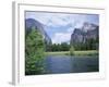 Bridalveil Falls (620 Feet) and the Merced River, Yosemite National Park, California USA-David Kjaer-Framed Photographic Print