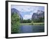 Bridalveil Falls (620 Feet) and the Merced River, Yosemite National Park, California USA-David Kjaer-Framed Photographic Print