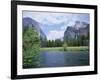 Bridalveil Falls (620 Feet) and the Merced River, Yosemite National Park, California USA-David Kjaer-Framed Photographic Print