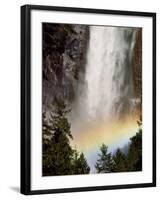 Bridalveil Falls Thunders into a Pool, Yosemite National Park, California, USA-Jerry Ginsberg-Framed Photographic Print