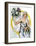 "Bride and Bouquet,"October 13, 1928-Ellen Pyle-Framed Giclee Print