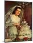 Bride and Cake, 1946-null-Mounted Giclee Print