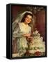 Bride and Cake, 1946-null-Framed Stretched Canvas