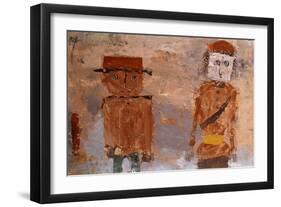 Bride and Groom in Autumn of Life-Paul Klee-Framed Giclee Print