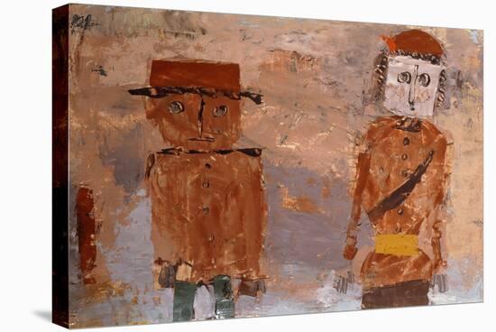 Bride and Groom in Autumn of Life-Paul Klee-Stretched Canvas