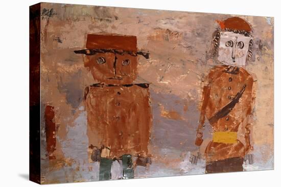 Bride and Groom in Autumn of Life-Paul Klee-Stretched Canvas