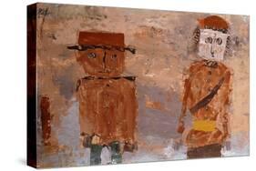 Bride and Groom in Autumn of Life-Paul Klee-Stretched Canvas