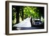 Bride and Groom in Car-HalfPoint-Framed Photographic Print