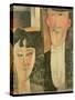 Bride and Groom (The Couple), 1915-16-Amedeo Modigliani-Stretched Canvas