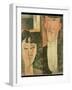 Bride and Groom (The Couple), 1915-16-Amedeo Modigliani-Framed Giclee Print