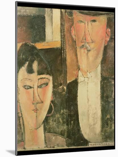 Bride and Groom (The Couple), 1915-16-Amedeo Modigliani-Mounted Giclee Print