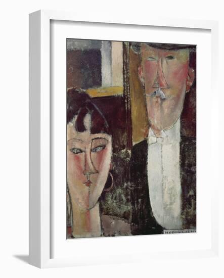 Bride and Groom (The Couple), 1915/16-Amedeo Modigliani-Framed Giclee Print