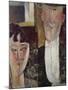 Bride and Groom (The Couple), 1915/16-Amedeo Modigliani-Mounted Giclee Print
