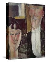 Bride and Groom (The Couple), 1915/16-Amedeo Modigliani-Stretched Canvas