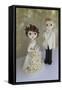 Bride and Groom Winter 2014 Bokeh-null-Framed Stretched Canvas