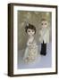 Bride and Groom Winter 2014 Bokeh-null-Framed Photographic Print