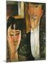 Bride and Groom-Amedeo Modigliani-Mounted Giclee Print