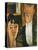 Bride and Groom-Amedeo Modigliani-Stretched Canvas