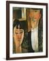 Bride and Groom-Amedeo Modigliani-Framed Giclee Print