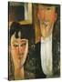 Bride and Groom-Amedeo Modigliani-Stretched Canvas