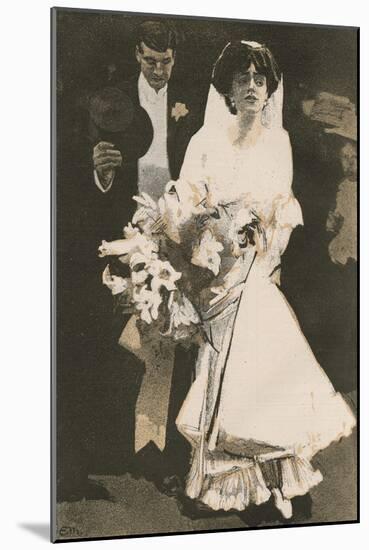 Bride and Groom-Eduard Thony-Mounted Art Print