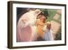 Bride and Two Flower Girls-null-Framed Art Print