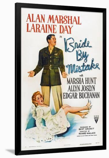 Bride by Mistake, Laraine Day, Alan Marshal, 1944-null-Framed Art Print