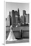 Bride in Dumbo NYC-null-Framed Photo