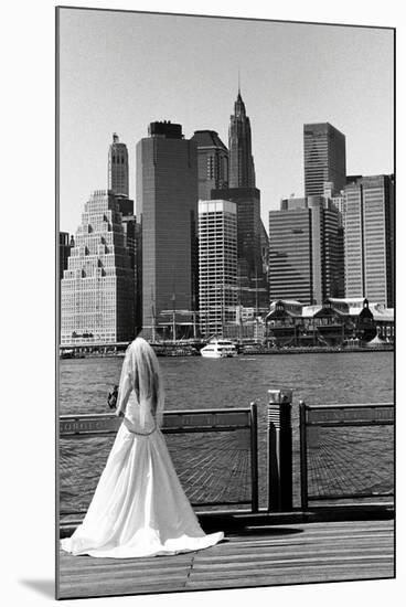 Bride in Dumbo NYC-null-Mounted Photo