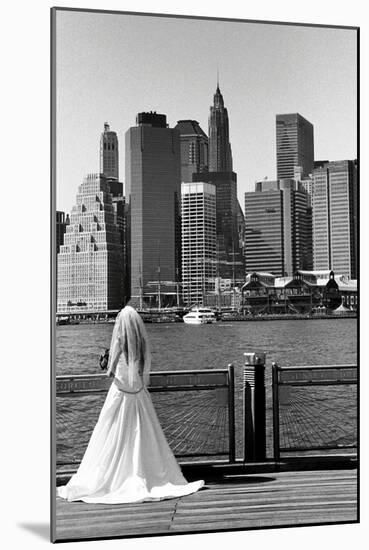 Bride in Dumbo NYC-null-Mounted Photo