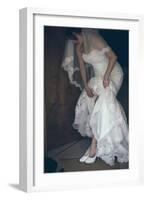 Bride in White Dress-Clive Nolan-Framed Photographic Print