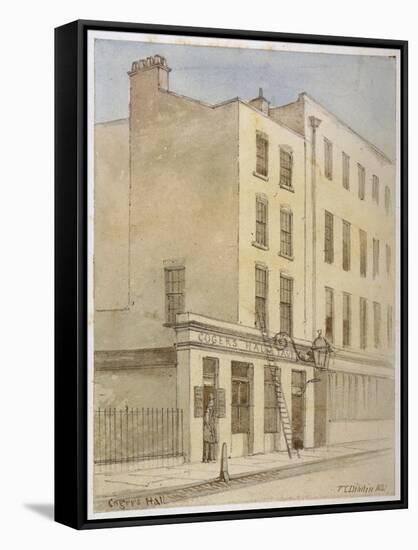 Bride Lane, City of London, 1851-Thomas Colman Dibdin-Framed Stretched Canvas
