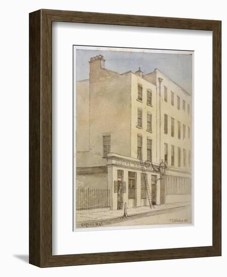 Bride Lane, City of London, 1851-Thomas Colman Dibdin-Framed Giclee Print