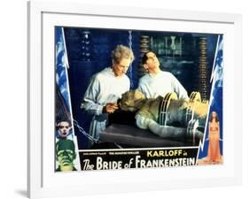 Bride of Frankenstein, Ernest Thesiger, Elsa Lanchester, Colin Clive, 1935-null-Framed Photo