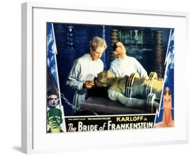 Bride of Frankenstein, Ernest Thesiger, Elsa Lanchester, Colin Clive, 1935-null-Framed Photo