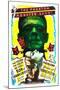 Bride of Frankenstein / Son of Frankenstein double feature poster featuring Boris Karloff-null-Mounted Art Print