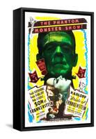 Bride of Frankenstein / Son of Frankenstein double feature poster featuring Boris Karloff-null-Framed Stretched Canvas