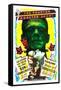 Bride of Frankenstein / Son of Frankenstein double feature poster featuring Boris Karloff-null-Framed Stretched Canvas